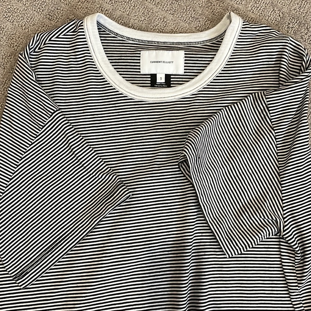 Current/Elliott Striped Tee - Picture 3 of 3